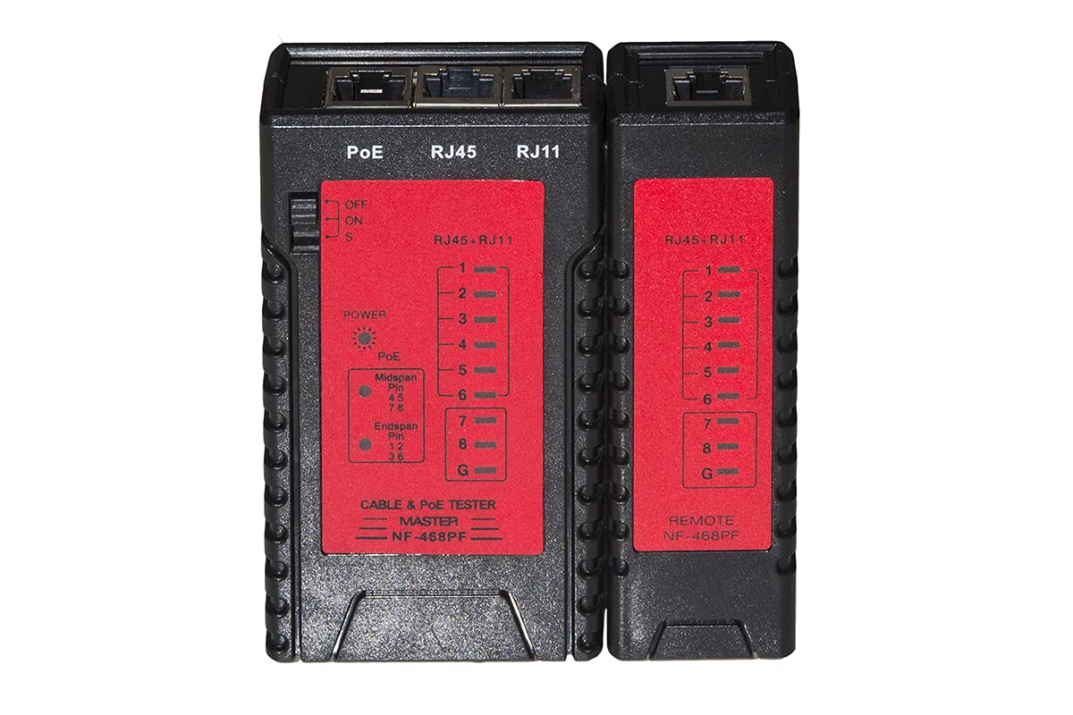 TESTER SIECI DO KABLI SIECIOWYCH RJ11 RJ45 I POE