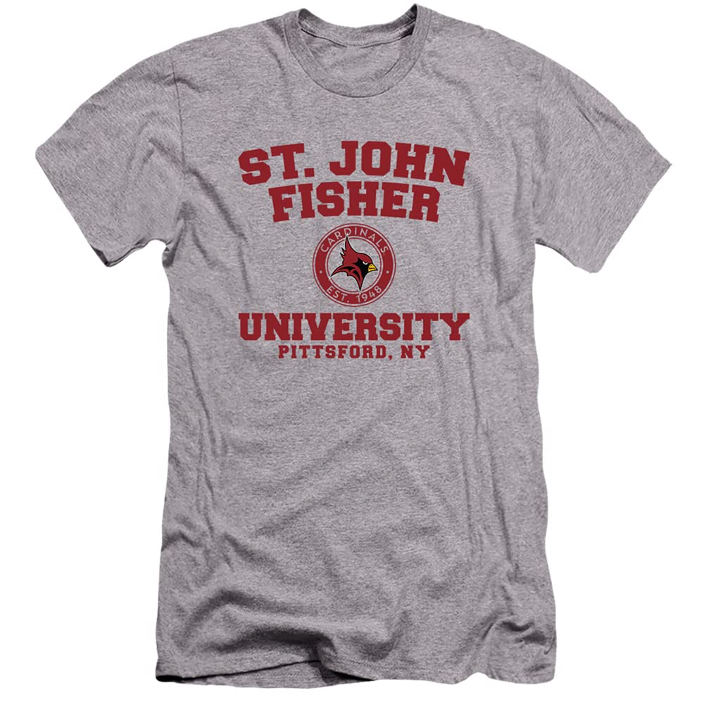 St. John Fisher College Official Circle Logo Unisex Adult Canvas Brand T Shirt