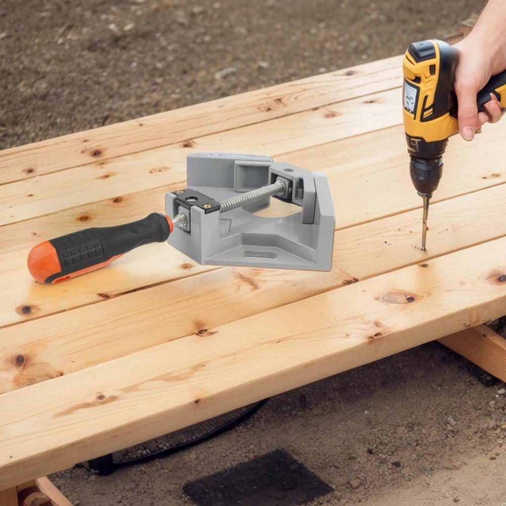 Winkelspanner 90-Grad-Eckklemmen for die Holzbearbeitung mit Verstellbarer Schwenkbacke, Eckklemmen for die Holzbearbeitung, 90-Grad-Klemmen, Holzbearbeitungswerkzeuge Corner Clamp