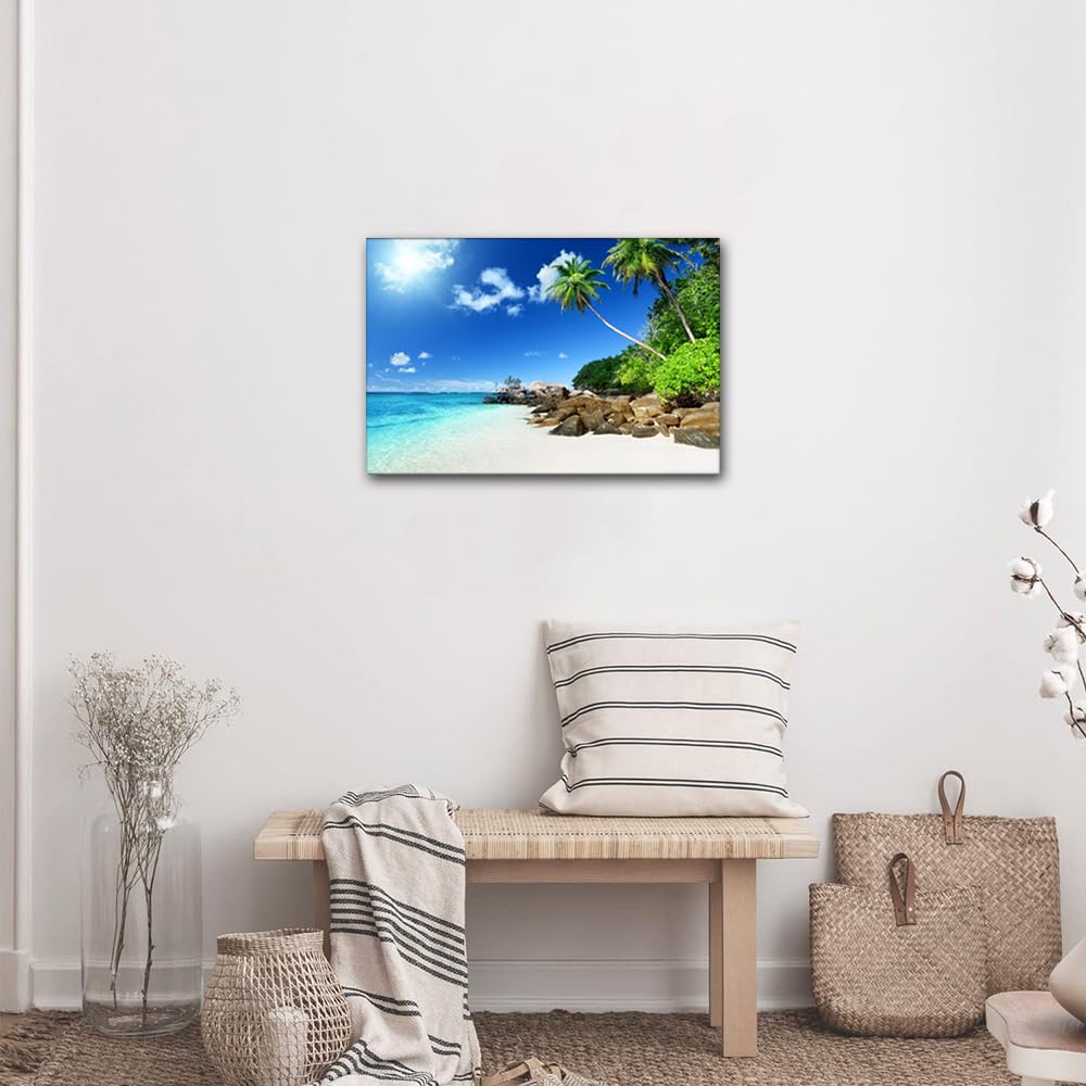 Wall Art Ocean Beach Palm Art - Image 4