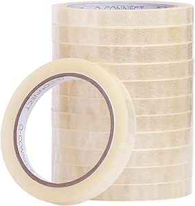 Nastro Adesivo Trasparente Q-Connect - 12 Mm X 66 M - Confezione Da 12 - Per Ufficio E Casa - Foto 6