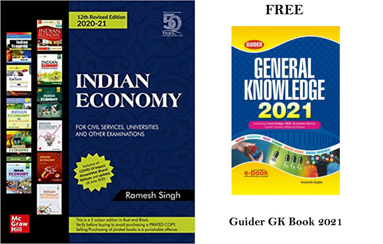 Buy Indian Economy with Free Prabhat GK Book by Ramesh Singh and McGrawHill  12th Edition (Best for Civil Services & Other Examinations) [Paperback]  Ramesh Singh and Fastbook Library Book Online at Low
