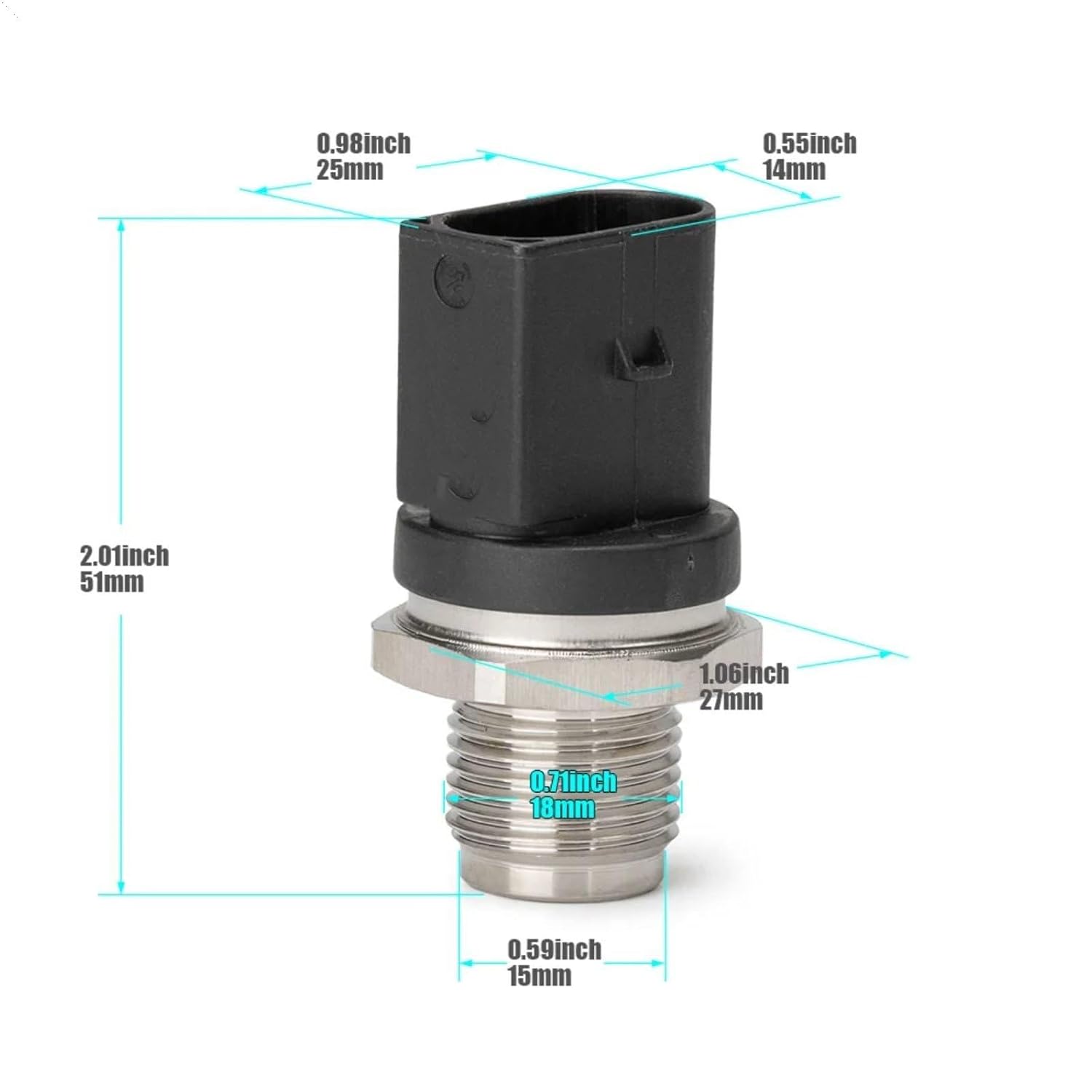 Car Oil Pressure Switches, for Dodge, for Sprinter 2500 2005 2006 2007 2008 2009 Auto Fuel Injection Fuel Rail Pressure Sensor 0281002842 0061536528