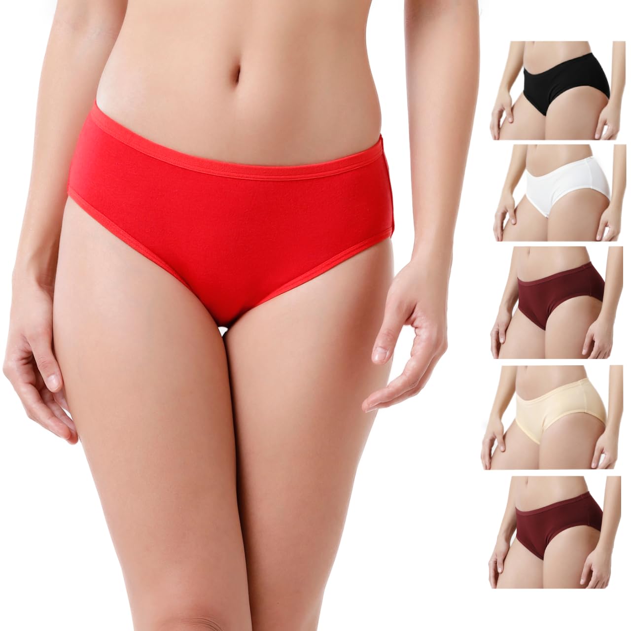 Rupa Ladies briefs (colours and prints may vary), Assorted Colours, 10