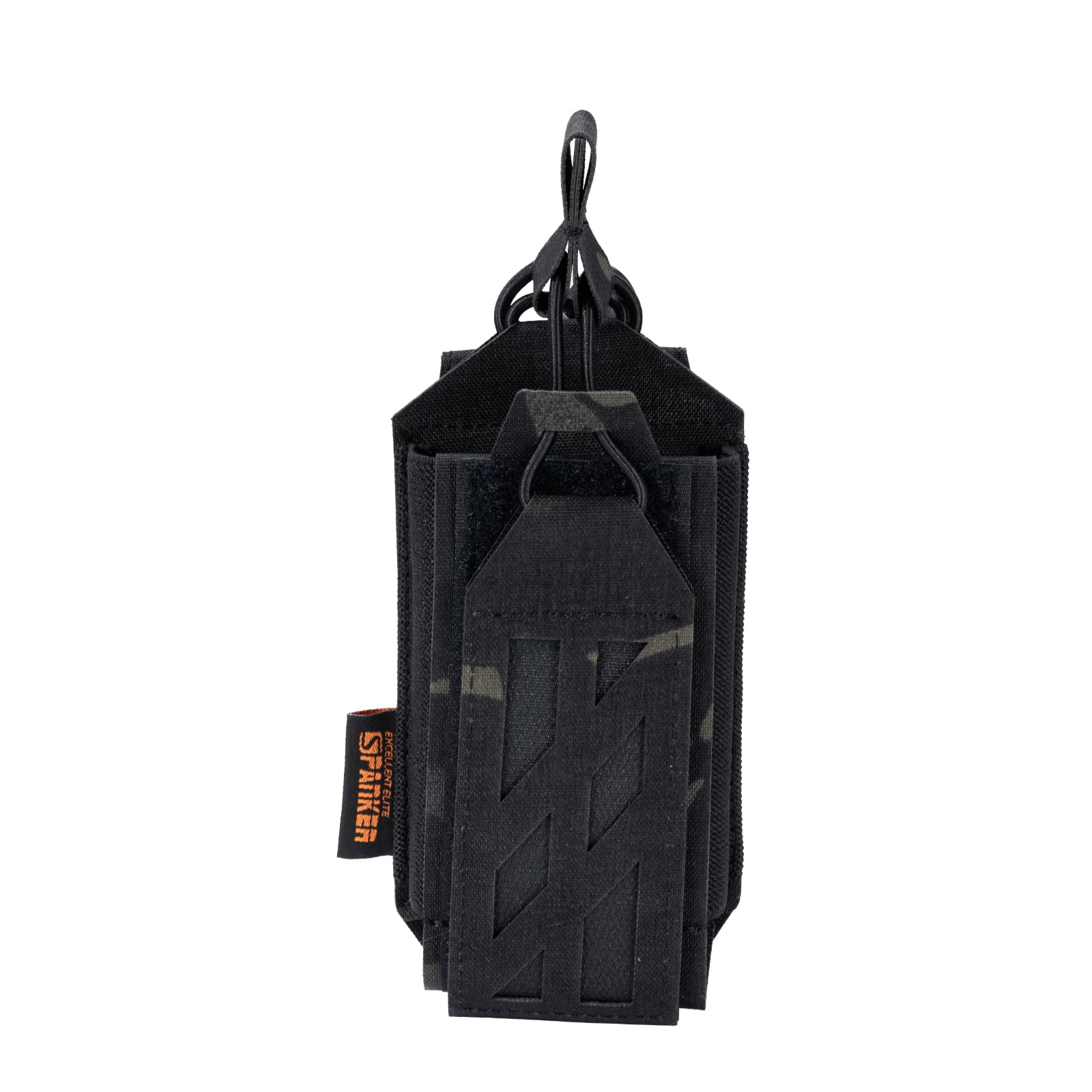 EXCELLENT ELITE SPANKER Tactical Molle Radio Pouch Nylon Adjustable Walkie Talkie with Elastic Cord Radio Holster for Police Security Rescue — view 16