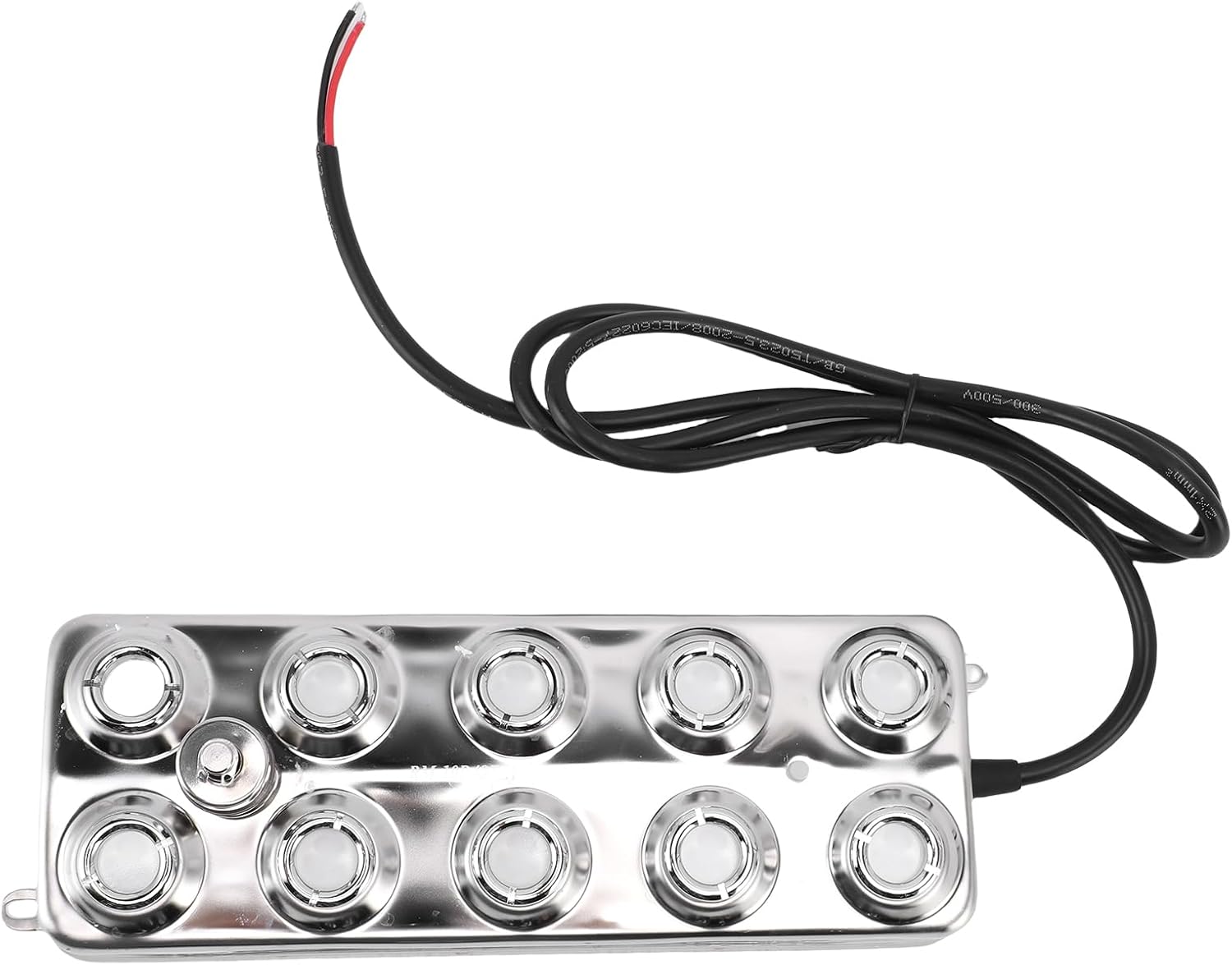 Ultrasonic Fogger, 10 Head 350W Mist Maker 7L H Stainless Steel with IP67 Power Supply 5m Cable, for Pond Landscape Rockery Pool