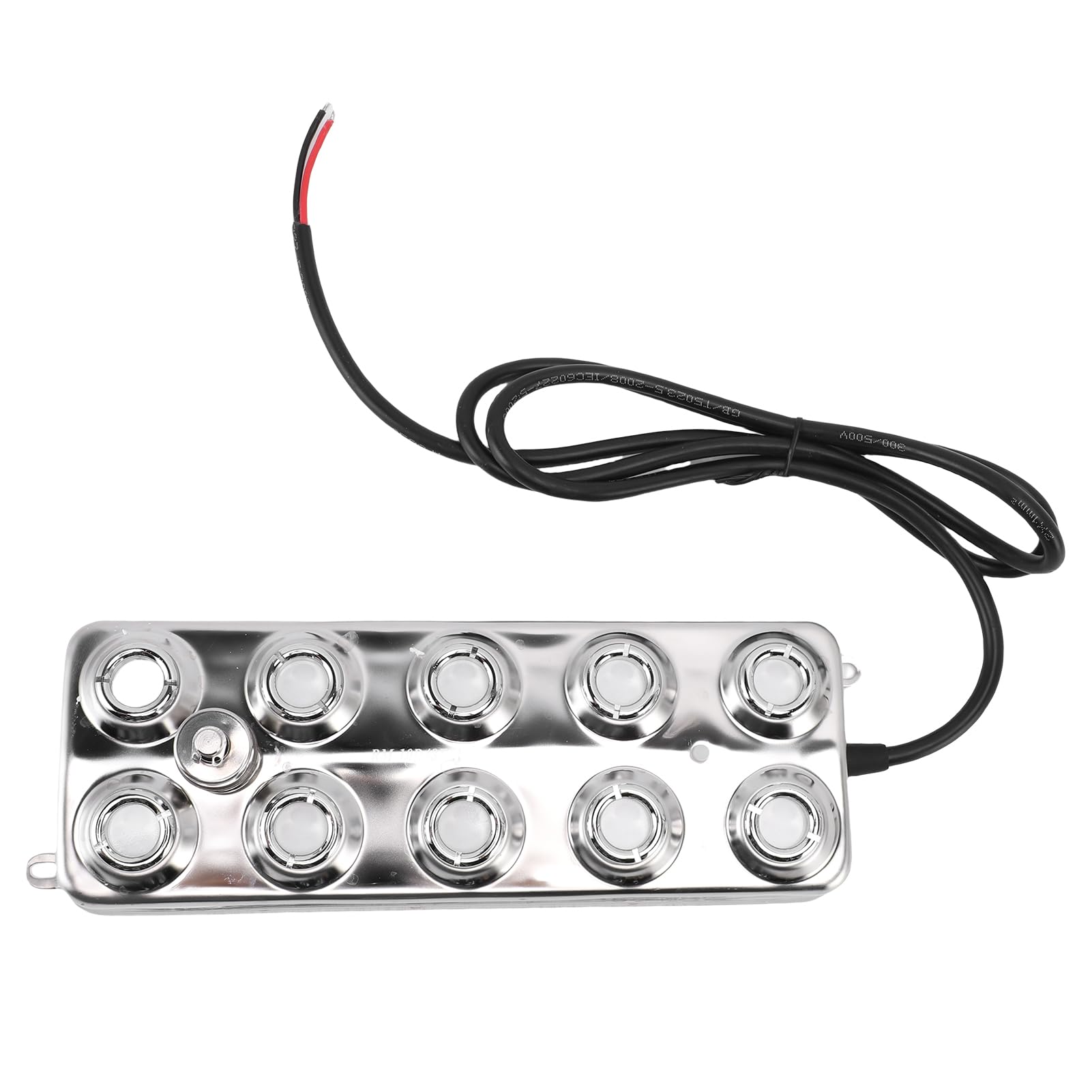 SEAFRONT Nebulizador Ultrasónico de Acero Inoxidable 304, 10 Boquillas, 350 W, 7 L, Salida H, Fuente de Alimentación IP67 para Invernadero, Estanque, Terrario, Fuente, Decoración de Halloween