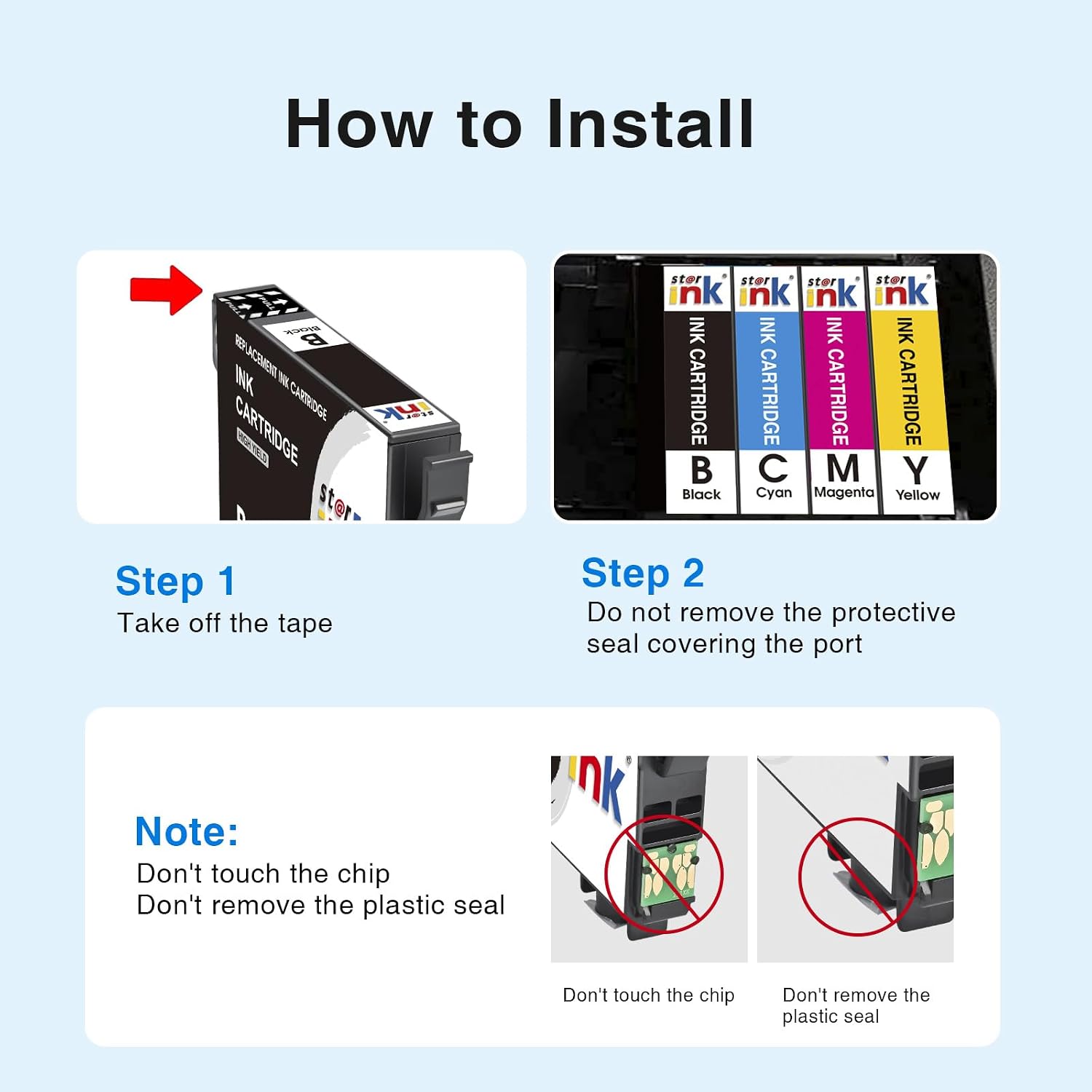 Remanufactured Ink Replacement for Epson 822XL Ink Cartridges Combo Pack image 4