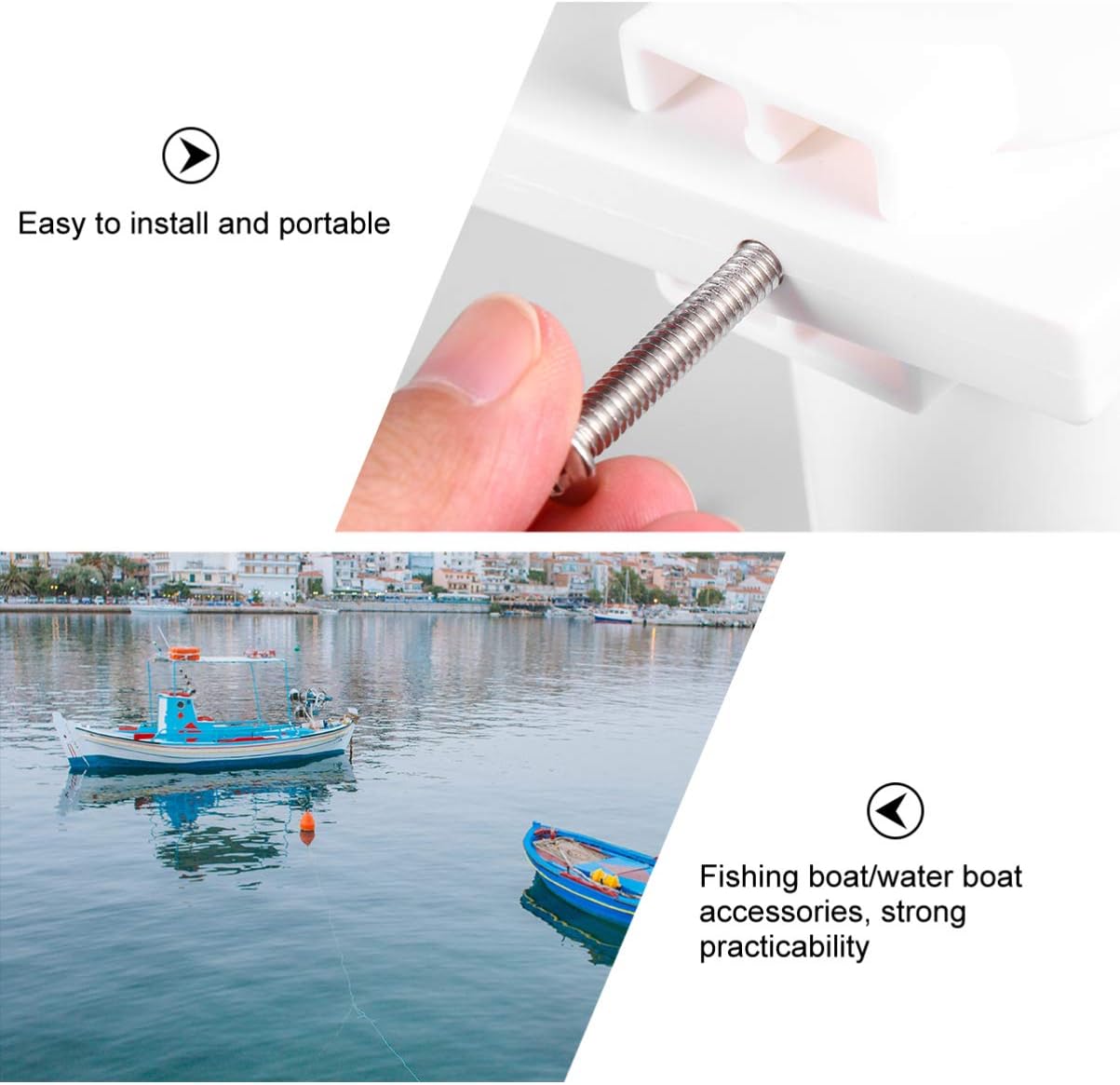 Fishing Rod Holder Bracket Tube Rod Rack for Boats and Kayaks Support Stopper to Install