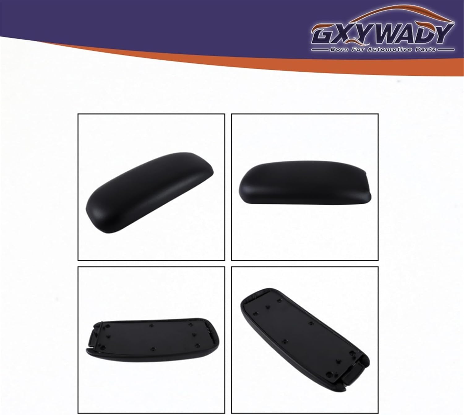 GXYWADY Center Console Lid Black Protector Interior Replacement for Blazer 1998 1999 2000 2001 2002 2003 2004 Armrest Cover Soft Cozy