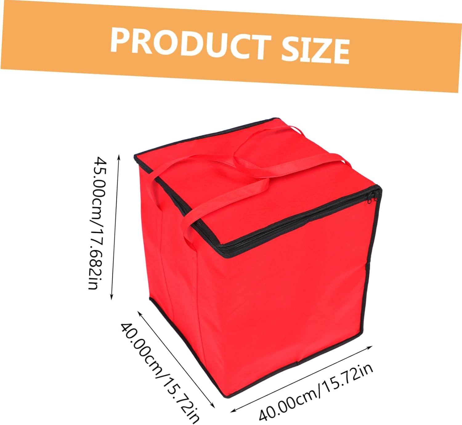 Amosfun Insulated Take-Out Bag for Seafood and Pizza Non-Woven Fabric Aluminum Multi-Functional Lunch and Bento Handled Bag for Catering