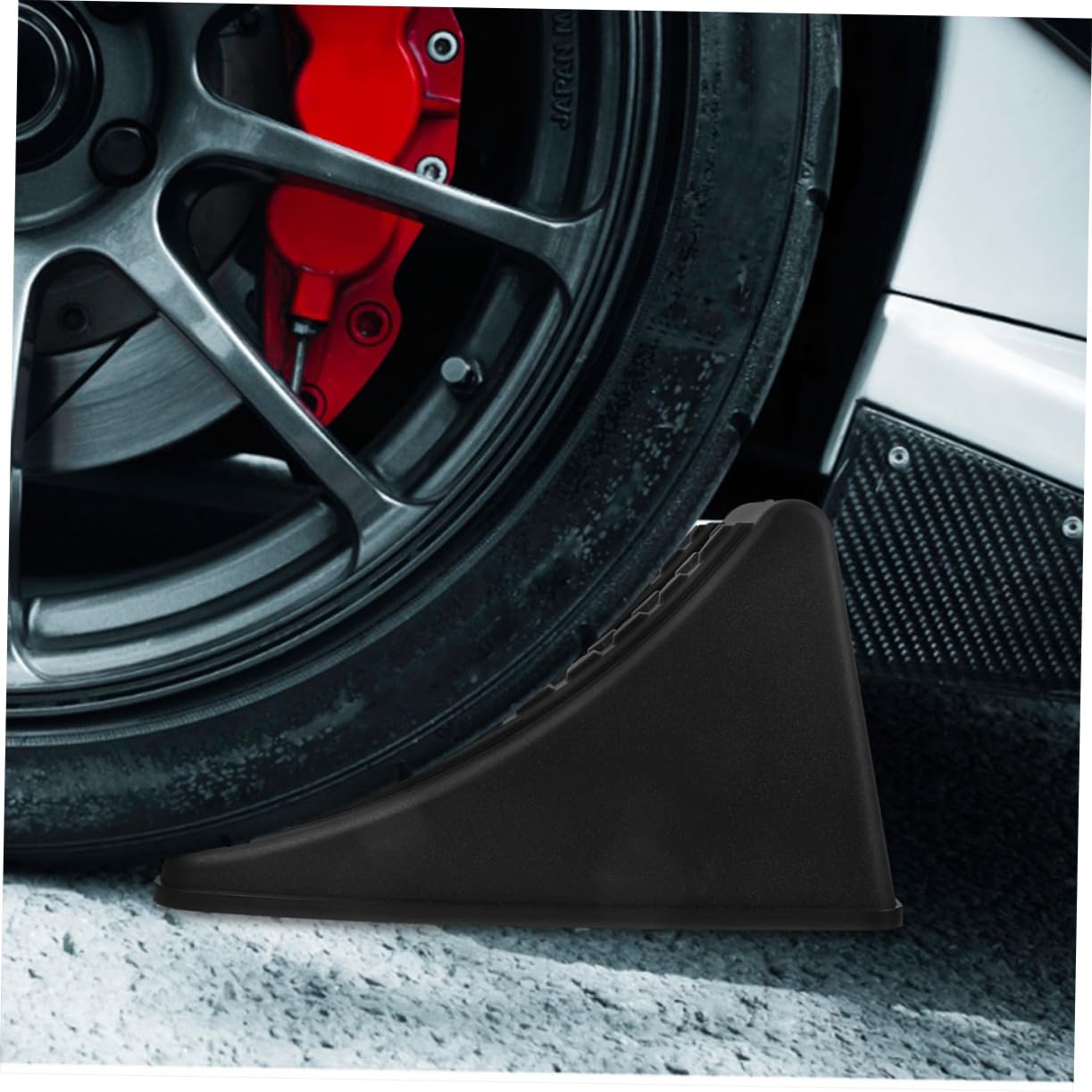 4 Stück Radkeile aus Abs für Pkw und Wohnwagen Vielseitige Fahrzeug Blockierkeile zum Schutz für Werkstätten und Outdoor Aktivitäten