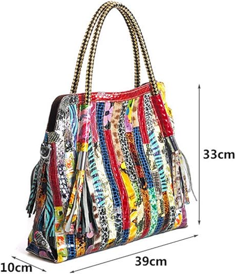 Amazon | [Segater] 本革 マルチカラートートバッグ レディース 大きめ