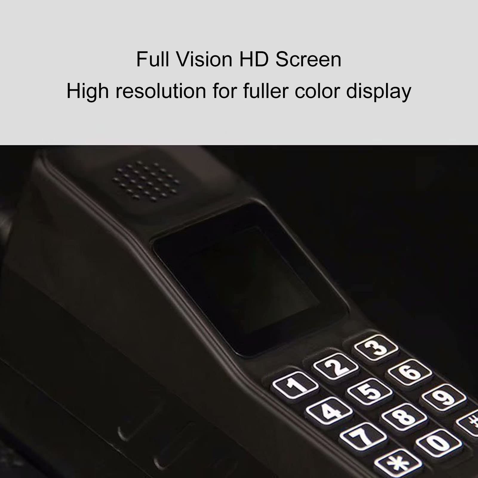 Teléfono Celular Retro Antiguo para Personas Mayores, Teléfono de los Años 90, Botón Grande y Gran Volumen, con Pantalla HD de 1,4 Pulgadas, Compatible con Reproductor de Música