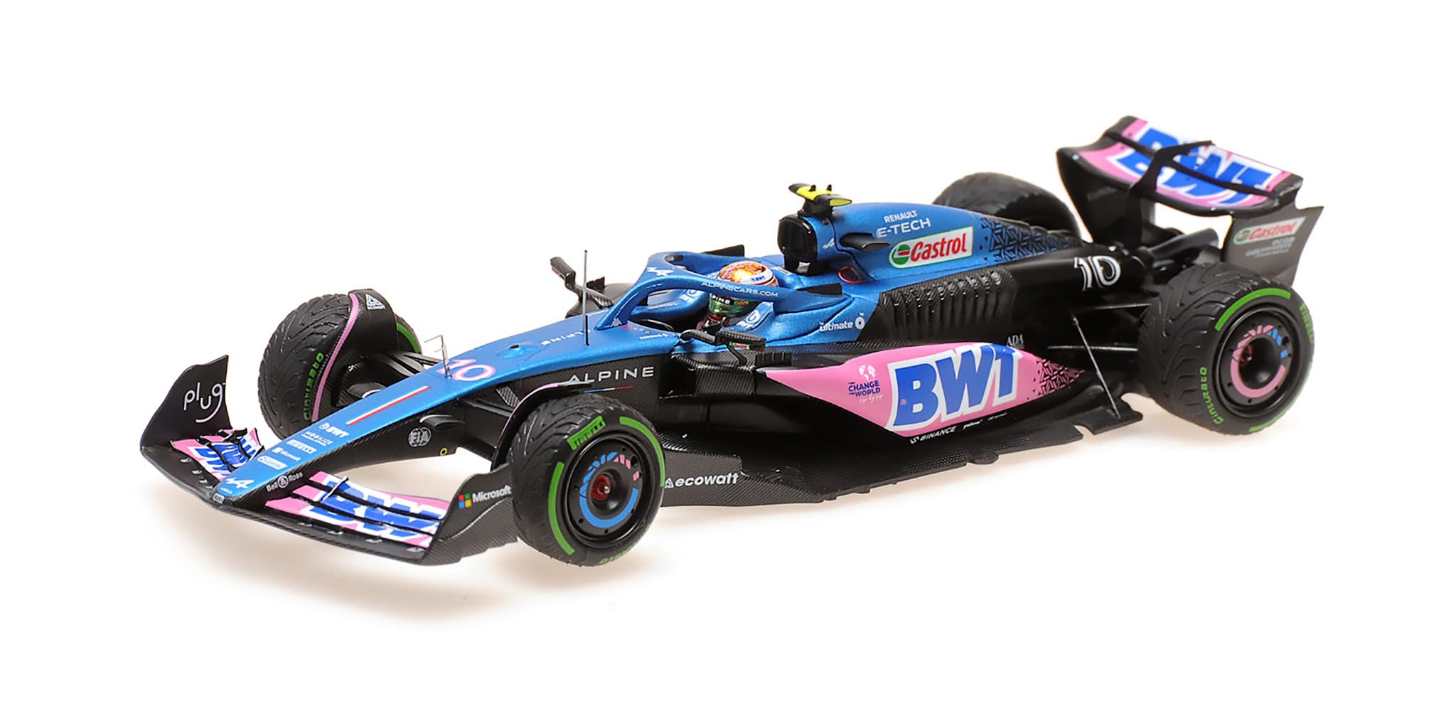 Minichamps 417230710 - BWT Alpine F1 Team A523 Pierre Gasly Monaco GP 2023 - Skala 1/43 - miniaturowy samochód kolekcjonerski