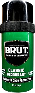BRUT Classic Round Stick Deodorant 2.7 Ounces (Pack of 4)
