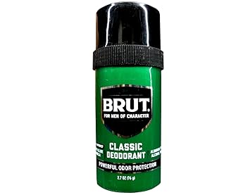 BRUT Classic Round Stick Deodorant 2.7 Ounces (2 Pack) (76 g)