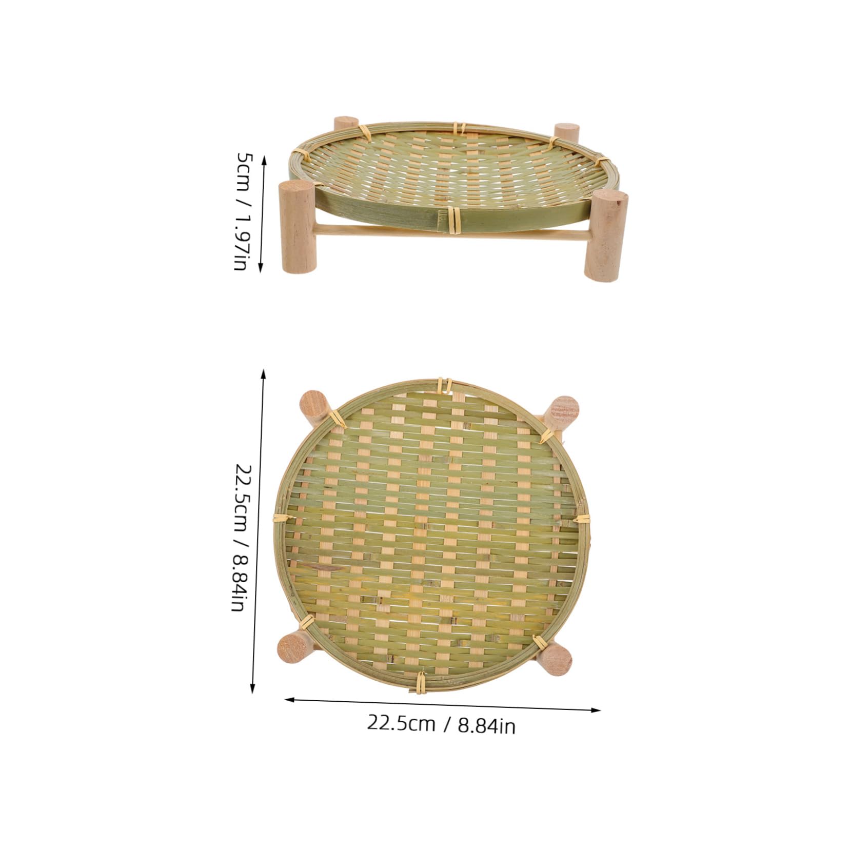 COLLBATH 1 Set Fruit Basket with Stand Stylish Serving Tray for Kitchen Counter for Bread and Snacks and Versatile Design for Home Restaurant Hotel Use