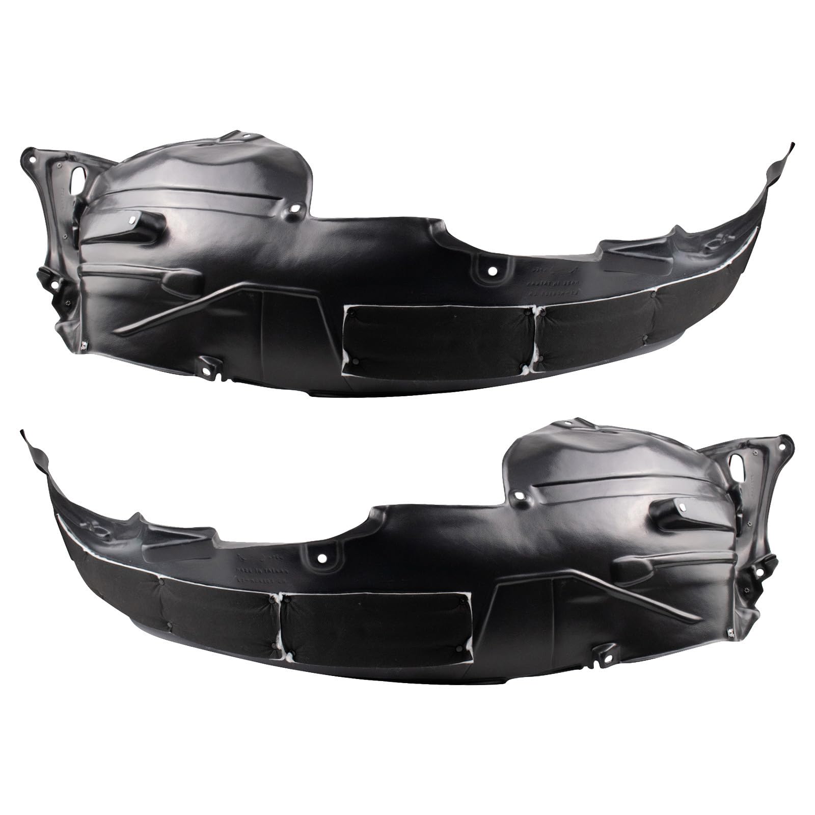 TRQ Front Driver and Passenger Side Inner Fender Liner Set Compatible with 2016-2018 Acura RDX
