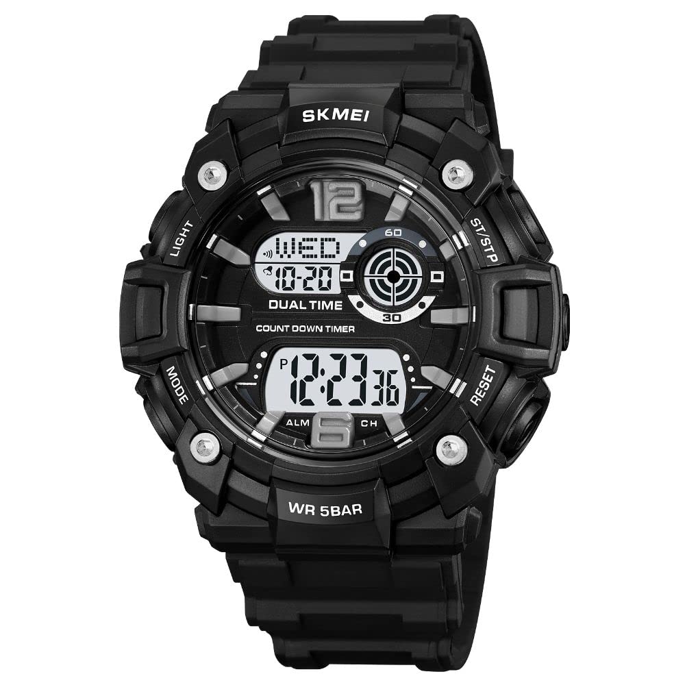 SKMEI Men Sports LED Watches Digital Military Watch Date Calendar Back Light 50M Water Resistant Wrist Watches - 2018 (B0C3HB19LV) Amazon Price History, Amazon Price Tracker