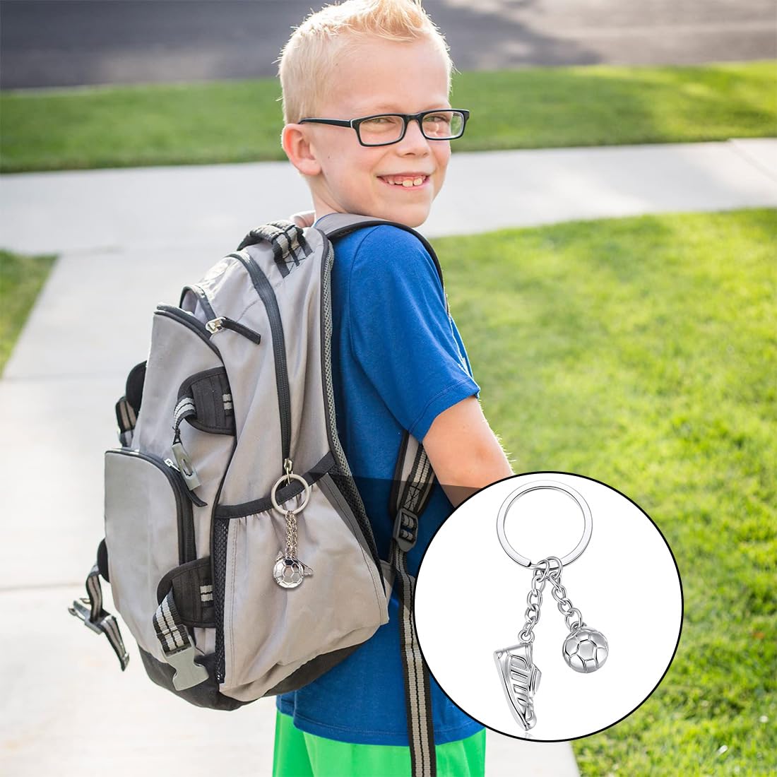 Portachiavi Calcio Personalizzato - Lega Metallica, Regalo Per Tifosi, Souvenir Euro E Compleanni - Foto 12