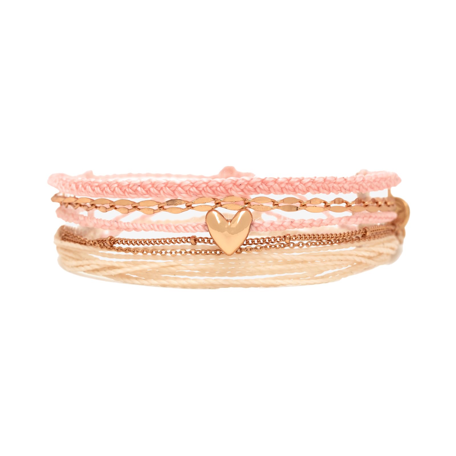 Pura Vida Bracelet Lotta Love Bracelet Stack, 3 Stackable Bracelets for Women
