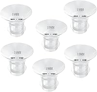 Vista 1 de 6 piezas de inserción de brida de 0.748 in, compatible con Medela/TSRETE/momcozy, inserto de silicona sin BPA para protector de extractor de leche