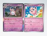Wigglytuff 084/193 - Paldea Evolved - Pokemon Evolution Set - 2 Card Lot - Scarlet & Violet
