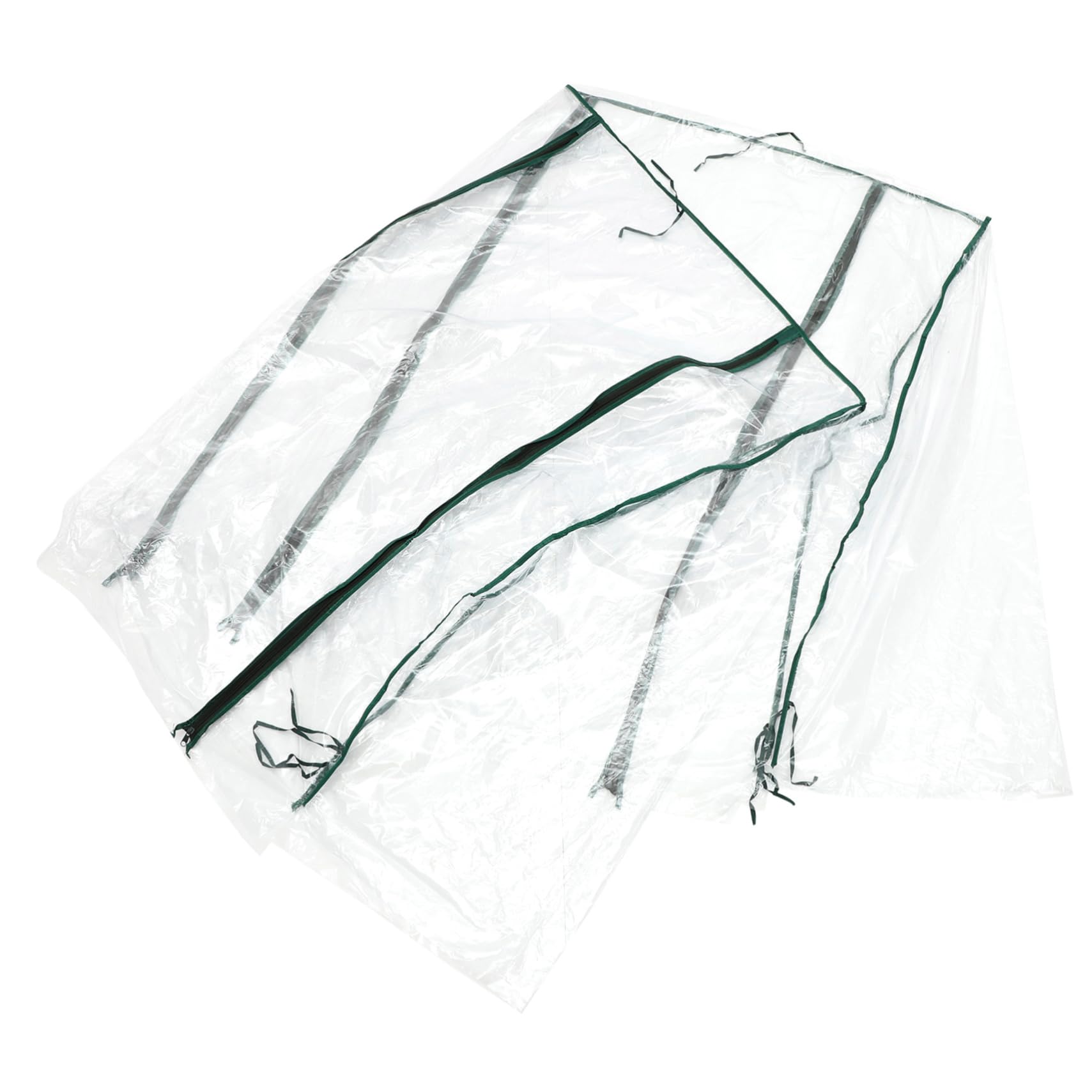 BEBEMOKO Garden Replacement Greenhouse Cover Portable PVC Cover with Up Zipper Door for Backyard Gardening Mini Greenhouse for Raised Garden Bed Plant Protection