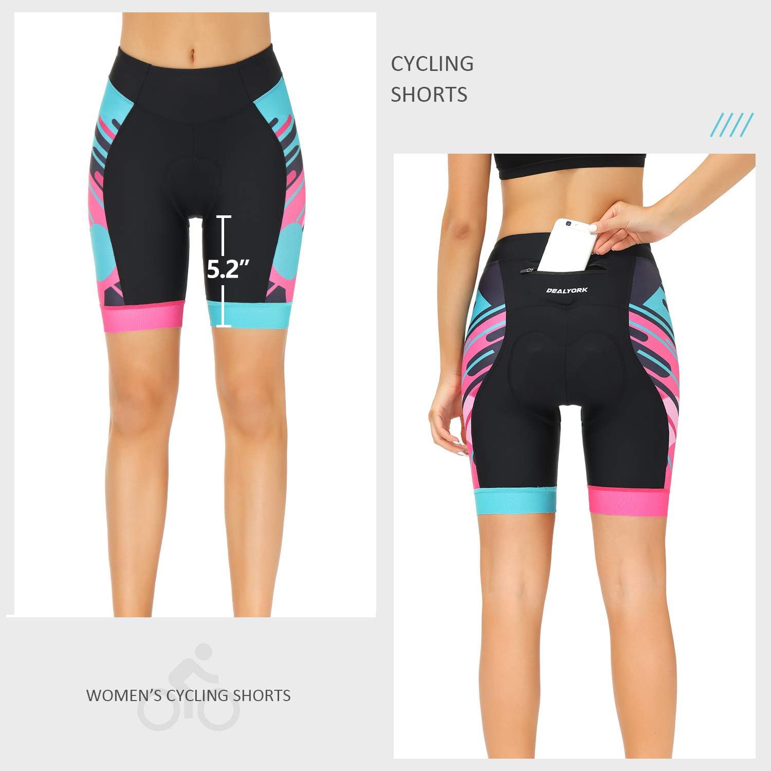 Padded Bike Shorts Women Cycling Underwear Bicycle Biking Biker Short with 4D Padding Super Lightweight Breathable - Image 2