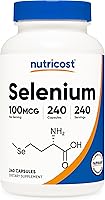 Vista 1 de Nutricost Selenium Supplement 100mcg, 240 Capsules, Vegetarian, Gluten Free & Non-GMO
