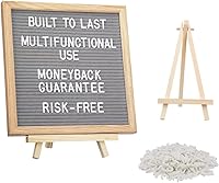 Vista 7 de Tablero de mensajes de fieltro de 340 letras, letrero con soporte, 10 x 10 pulgadas para bebé y embarazo, para decoración del hogar y fiesta