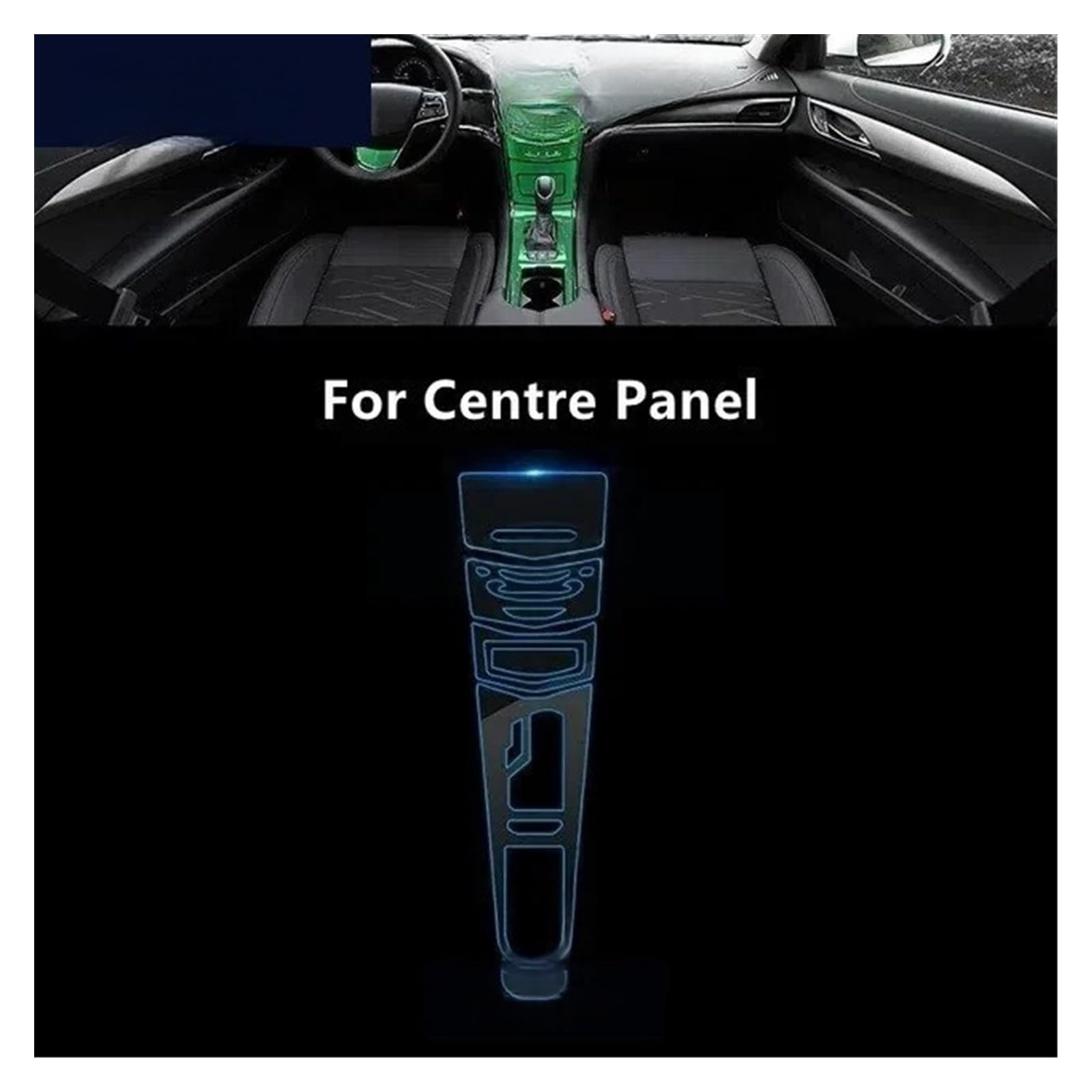 para Ca&dillac ATS 16-19 Consola Central Interior De Coche Película Protectora Transparente De TPU Anti-arañazos Accesorios De Reparación Reajuste Protector Pantallas