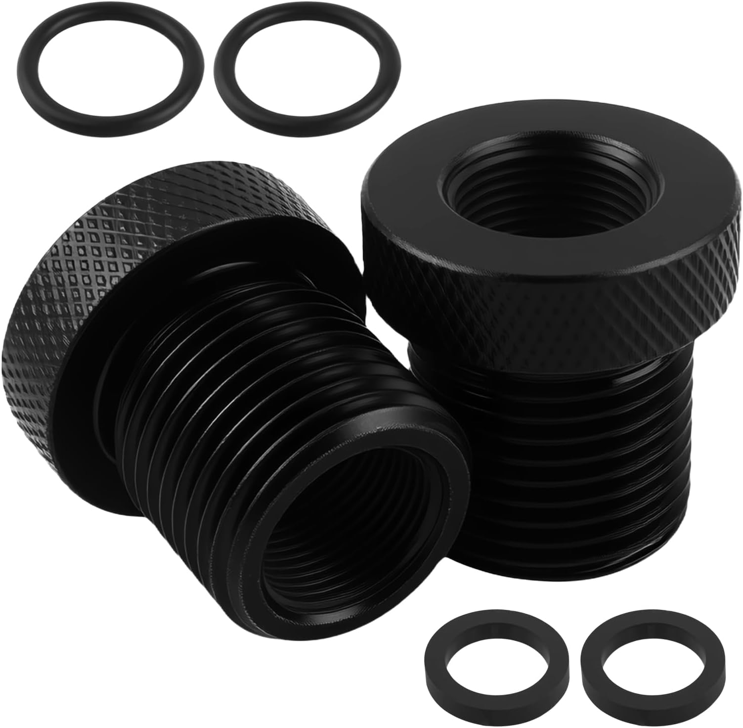 2PCS Oil Filter Adapter,Anti-Rust & Anti-Leak 1/2-28 to 3/4-16 Thread Adapter Protector Kit Includes O-Rings & Washers,Professional Car Accessories for Auto Repair