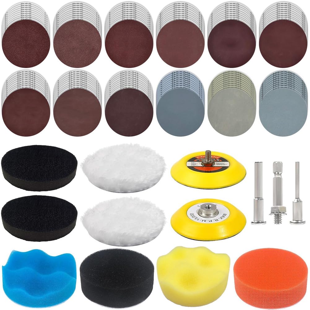 Kit de ponçage 75 mm pour éliminer les rayures profondes du vernis et plastique - 8