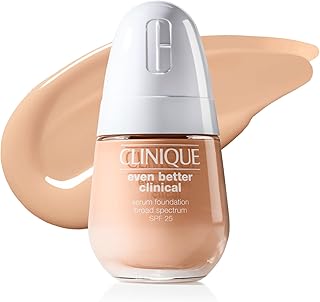 Clinique Even Better Clinical Serum Full Coverage Hydrating Foundation Broad Spectrum SPF 25 With Vitamin C, Salicylic Acid + Hyaluronic Acid For Oily Skin Types