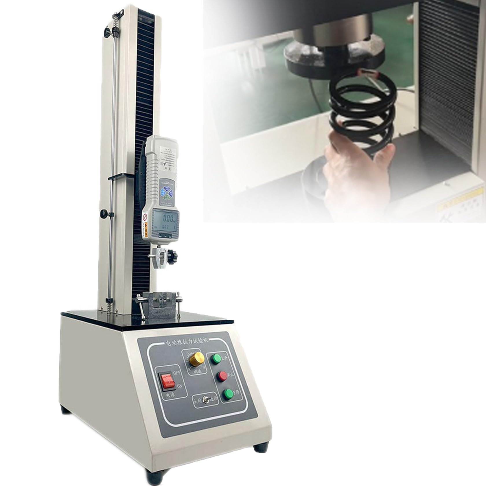 FBJAMZ High Precision Digital,Force Gauge for Tensile Testing,Perfect for Lab Experiments,with Wide Stretching Range and Accurate Measurements