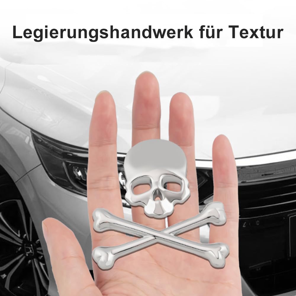 Calcoanía De Pared De Calavera Calcoanía De Vinilo De Cabeza De