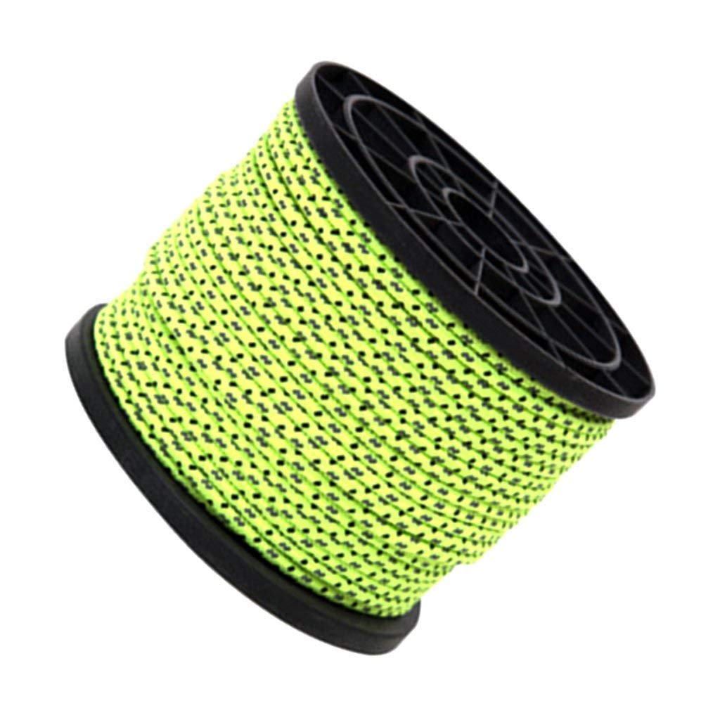 Katigan 4mm 50m/16.4ft Glow in the Dark Luminous Reflective Tent Rope Guy Line Camping Cord