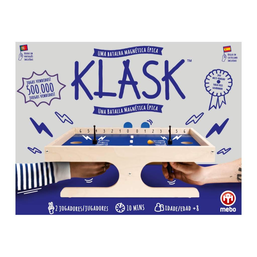 KLASK - Juego ímanes galardonado para Toda la família | 2 Jugadores | 8 años | Recomendación Juego del año