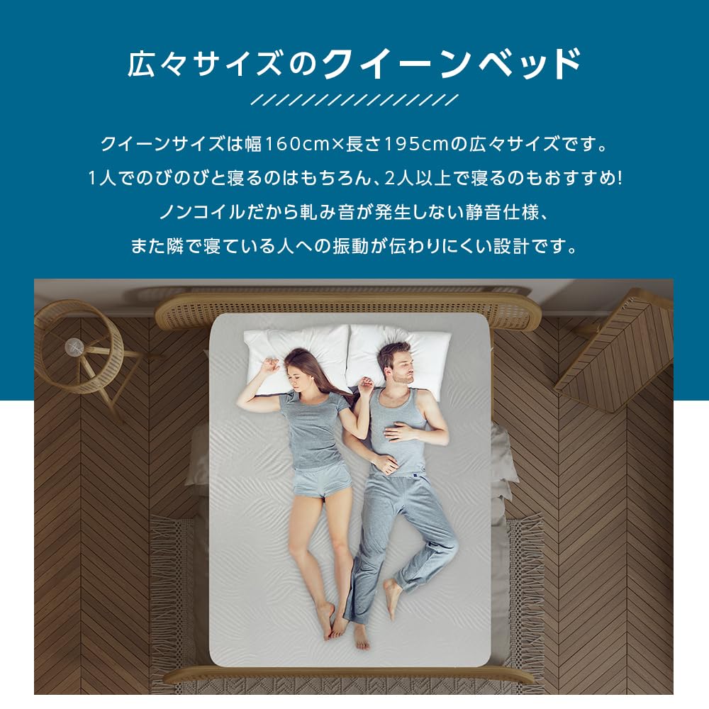 Amazon.co.jp: lullapanda やや硬め好きのためのノンコイルマットレス