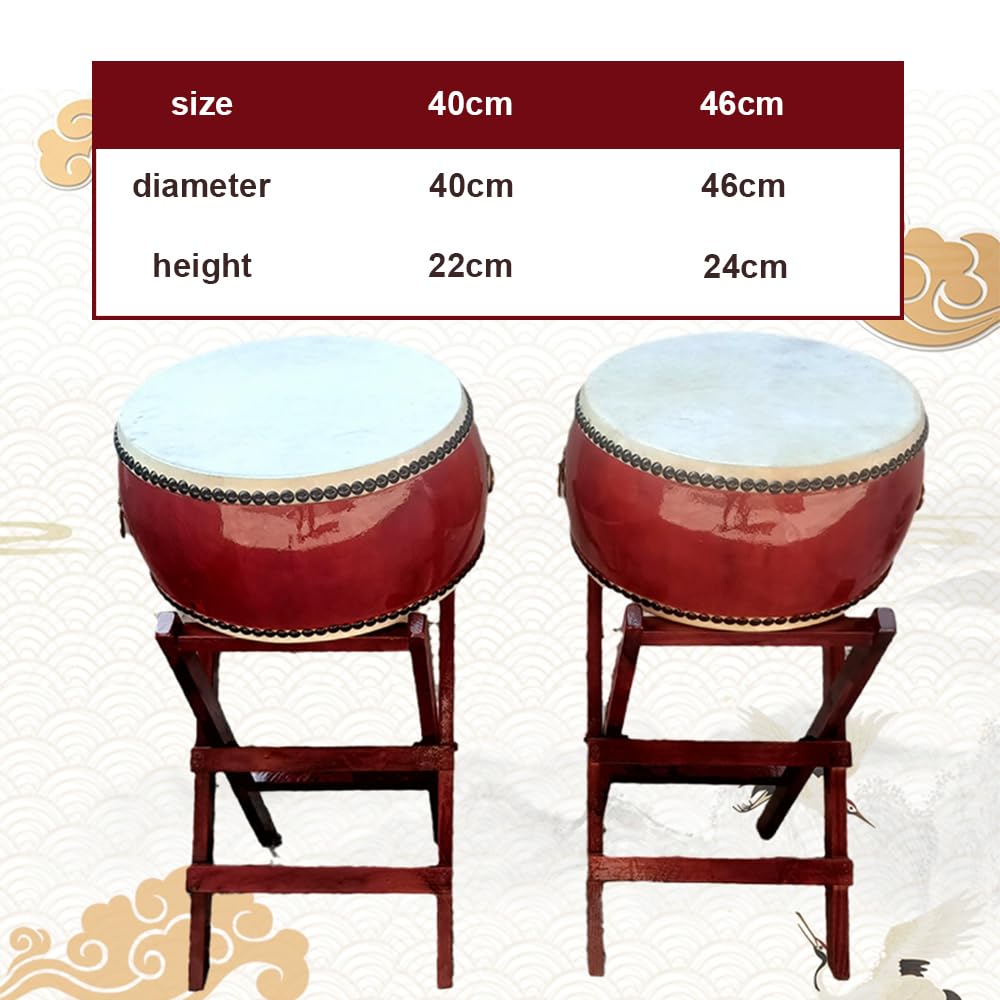 Japanische Taiko, Flache Trommel Mit Stand, Verwendet Für Aufführungen/Festivals/Unterrichts -Percussion -Instrumente,40CM