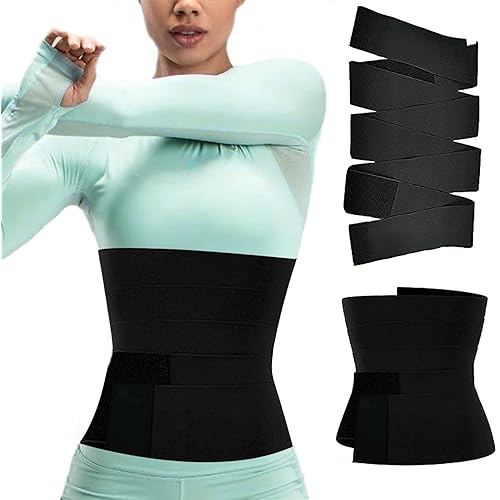 Snatch Me Up Bandage Wrap for Women, Lumbar Waist Support Belt, Invisible Bandage Wrap Waist Trainer Tape, Slimming Tummy Wrap Belt for Stomach (4M)