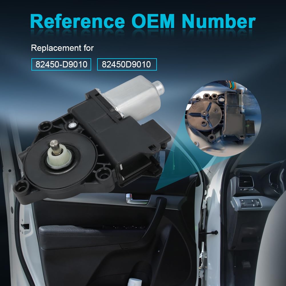 Power Window Left Motor Front Left Driver Side Compatible with Kia Sportage