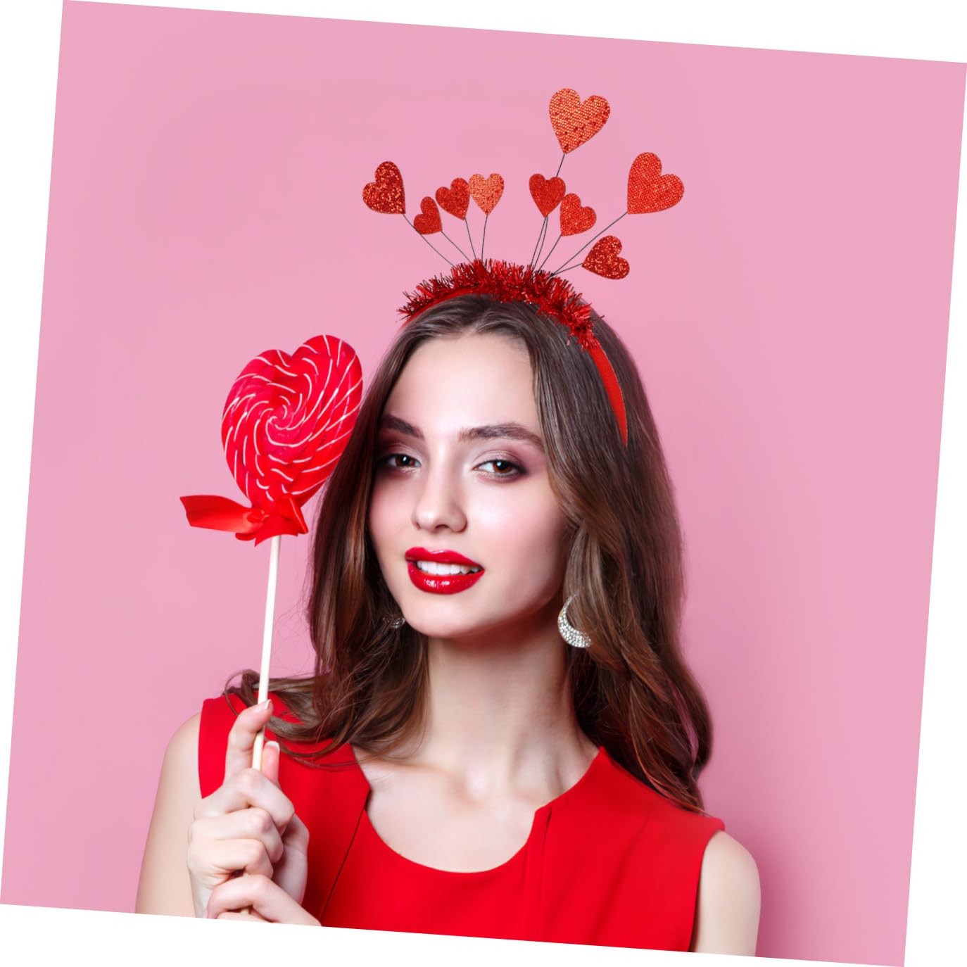 Cerchietto con Decorazione a Forma di Cuore: Cerchietto per Capelli in Feltro per San, per Donne E Bambini
