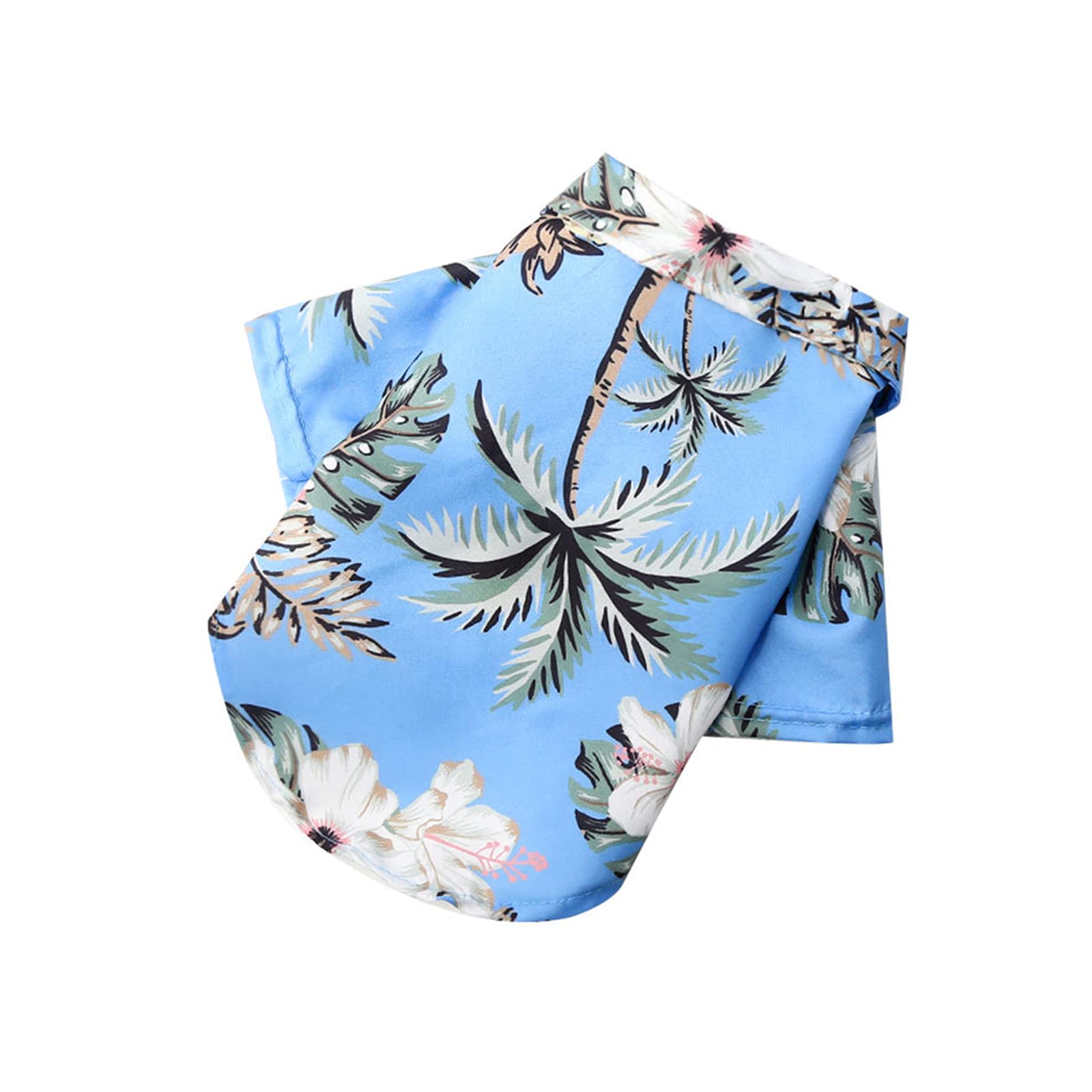 PETCUTE Camisa Casual Hawaiana para Mascotas, Camiseta Transpirable de Moda para el Verano, Estampado Floral,Ropa Fresca para Cachorros Perros Pequeños y Medianos