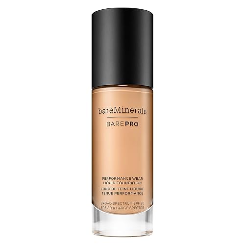 Vista 97 de bareMinerals Barepro Performance Wear - Base líquida SPF 20, maquillaje transpirable para cara, cobertura completa, uso 24 horas, acabado mate