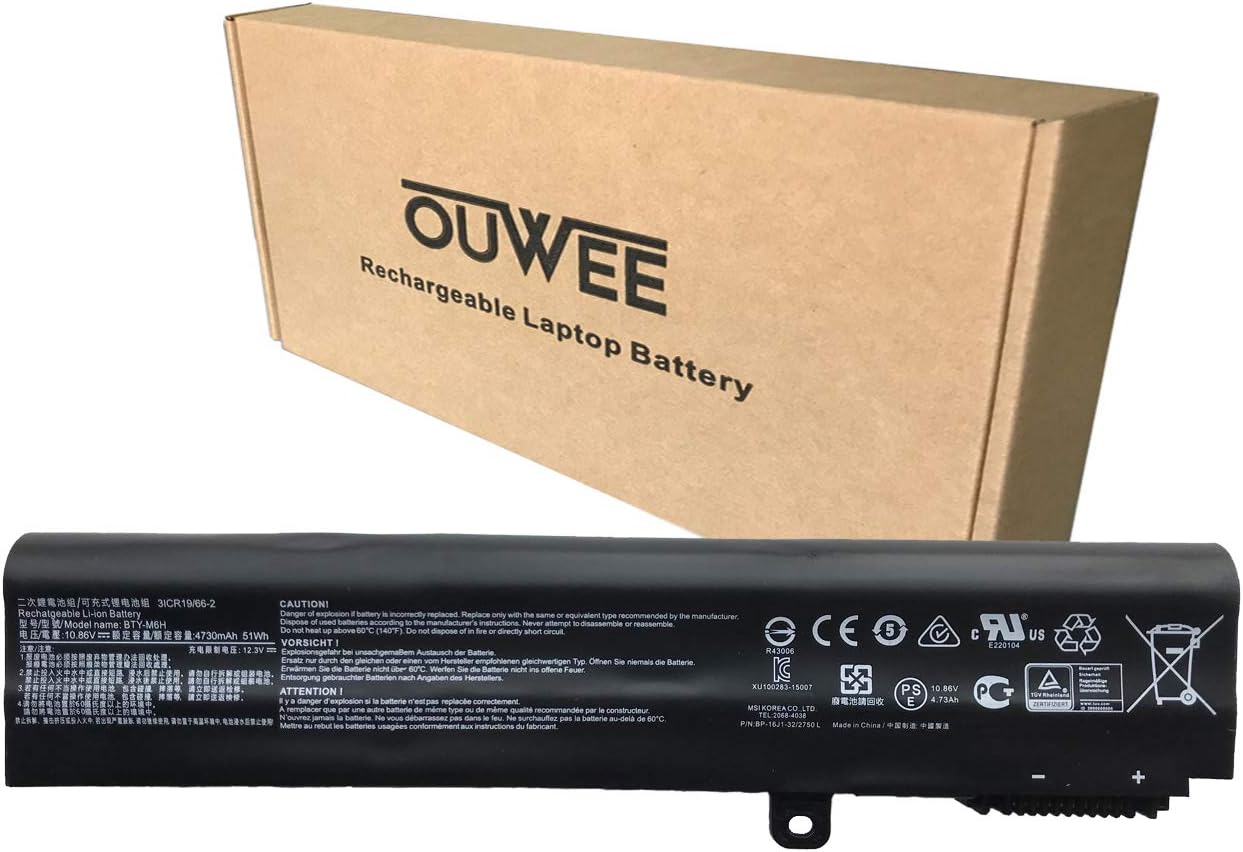 BTY-M6H Akku für MSI GE62 GE62VR GE62MVR GP62VR GP62MVR GE63 GE72