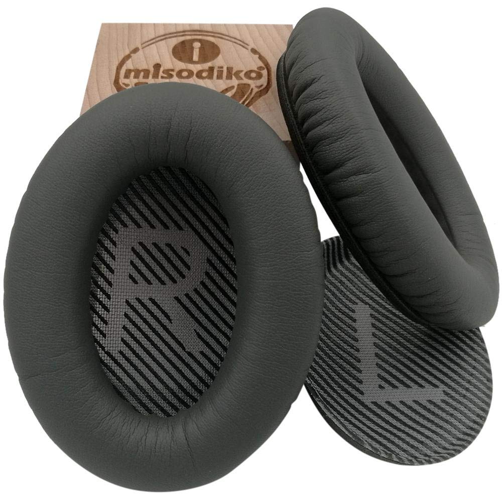 Anei Cuscinetti Di Ricambio Per Bose QC35 E QC35 II – Auricolari In Pelle Morbida Con Memory Foam, Sostituzione Facile, Colore Nero - 3