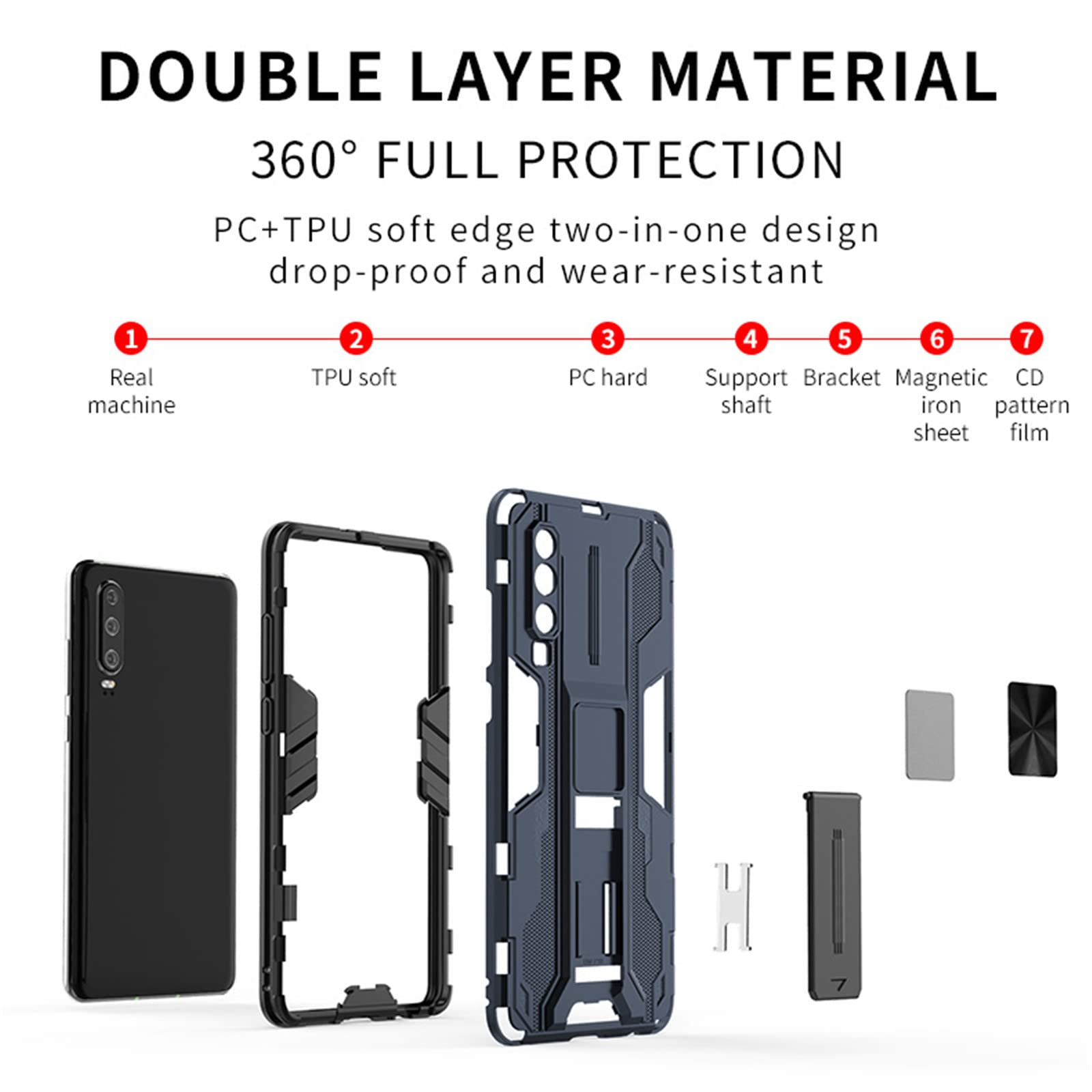 Asuwish Custodia per telefono per Huawei P30 Lite/Nova 4E Portafoglio